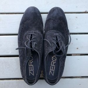 Cole haan zero grand black suede shoes